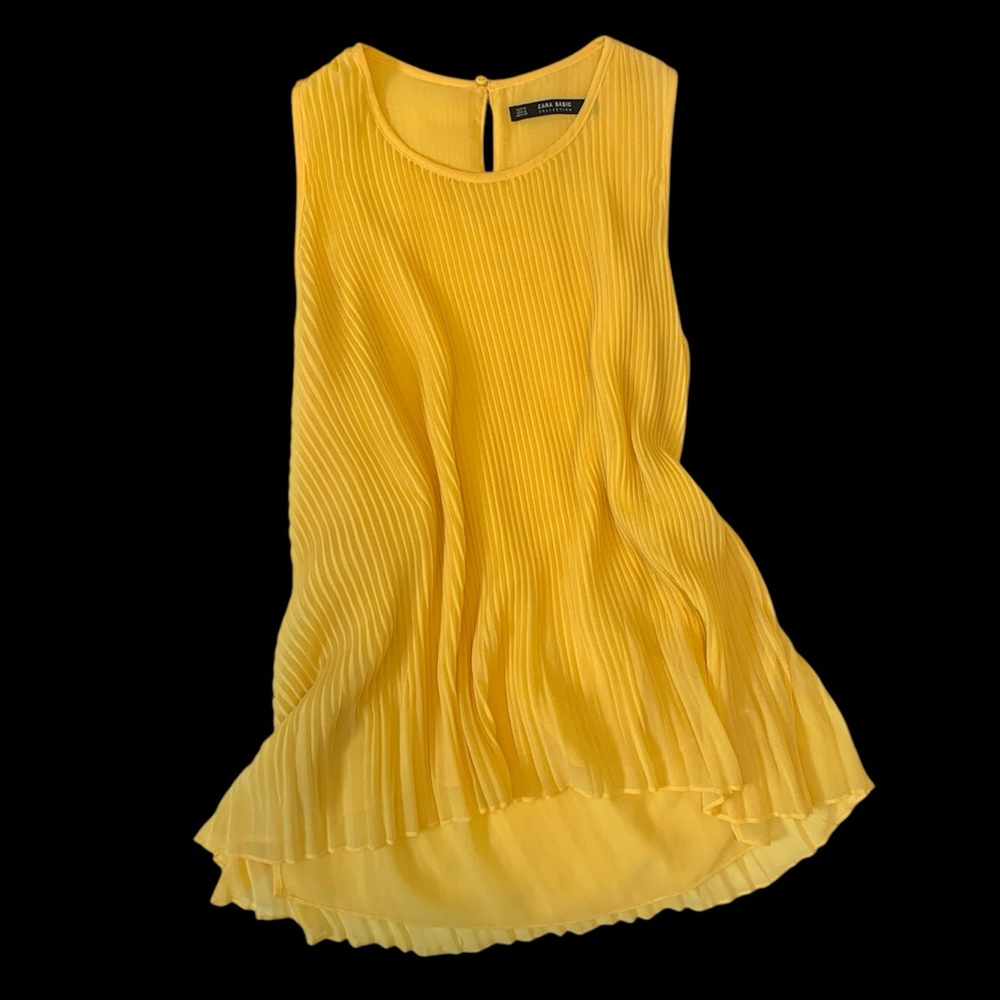 Marigold Accordion Zara Blouse top